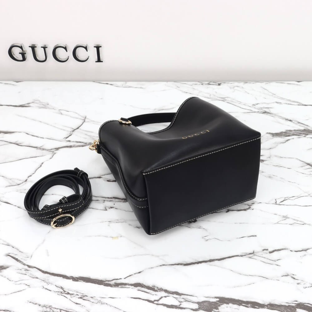GG Emblem mini bucket bag